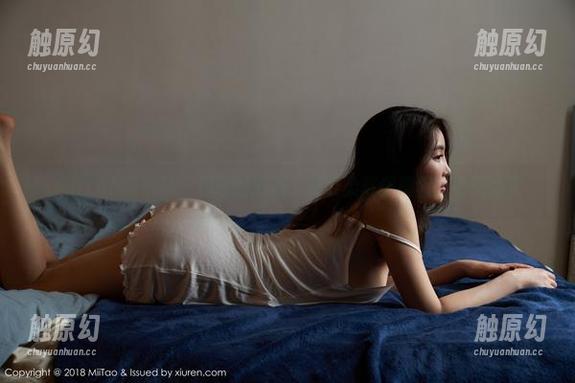 MiiTao蜜桃社-林柔柔 MiiTao蜜桃社 - 白色的清凉,林柔柔高清原图一看就想买