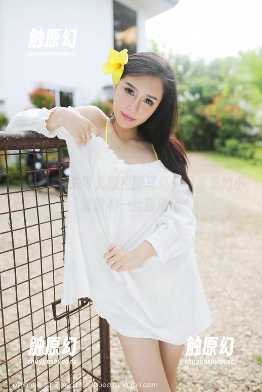 美媛馆 - 朱可儿的校服写真，图库里的小清新和一丝叛逆感